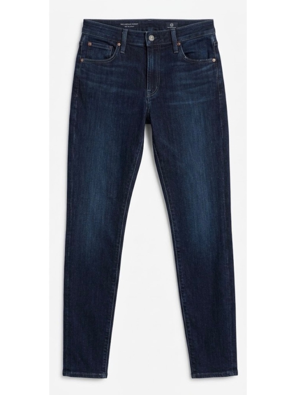 AG Adriano Goldschmied The Farrah Skinny Jeans Dark Blue Basin Wash High Rise 29